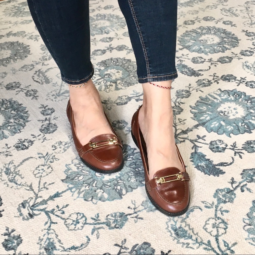 ❌SOLD❌ Brown Leather Loafer Flats
